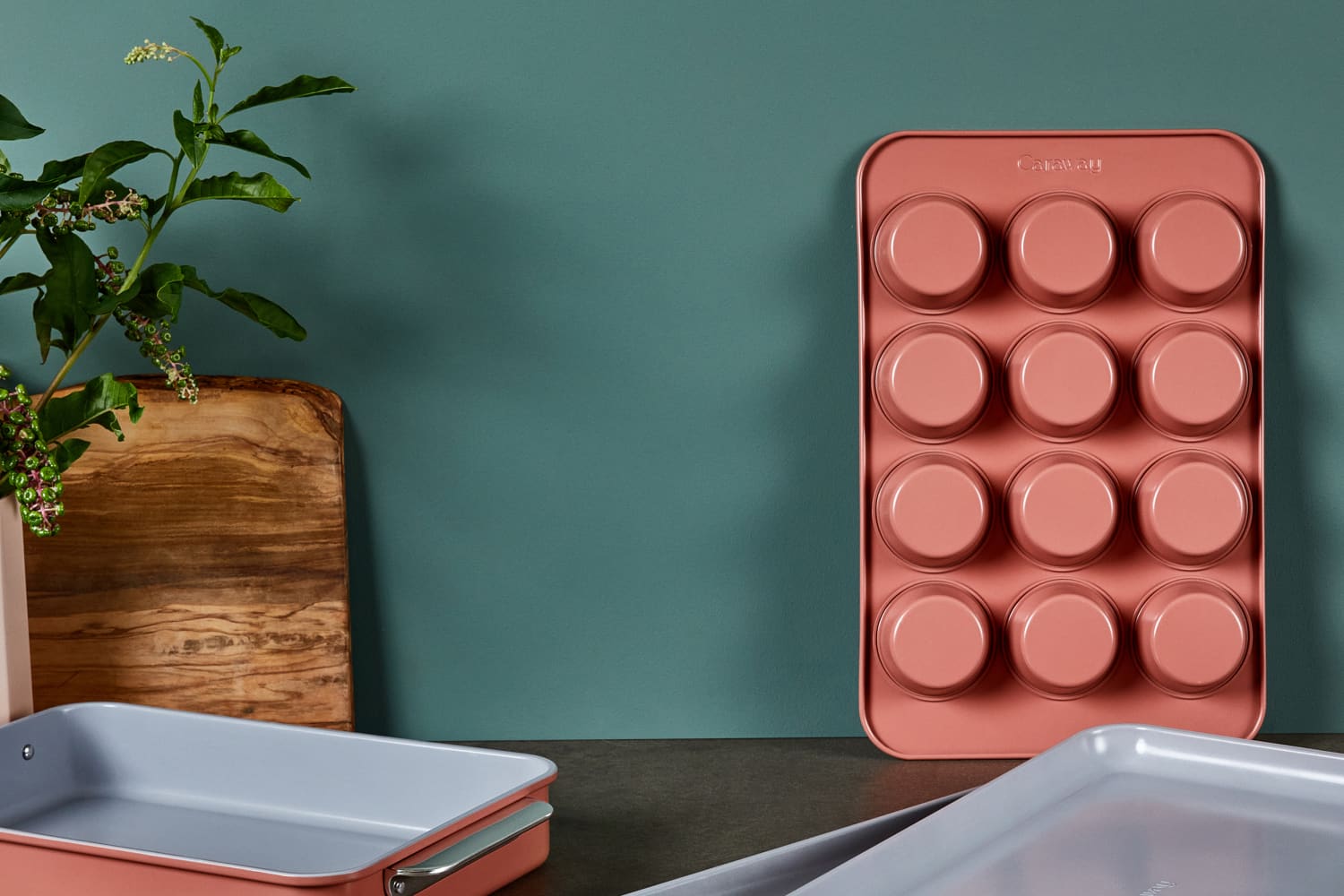 Non Stick Muffin Tray B&m Tray Sainsbury's 12 Grid Round Mini