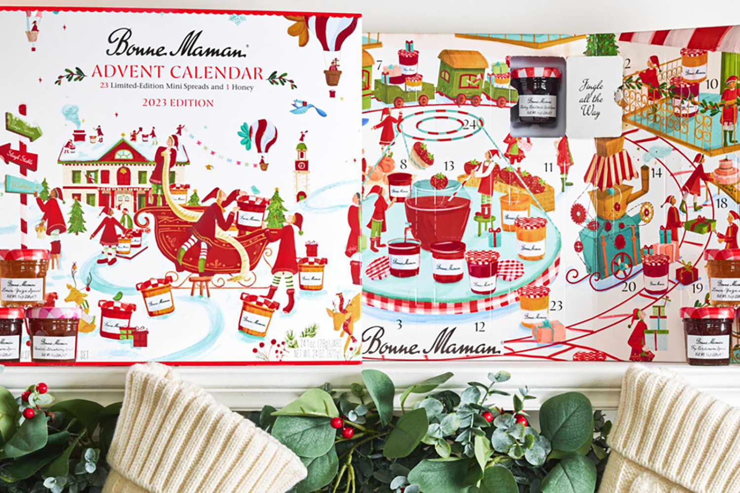  Bonne Maman 2023 Limited Edition Advent Calendar, 23 Mini  Spreads and 1 Honey : Grocery & Gourmet Food