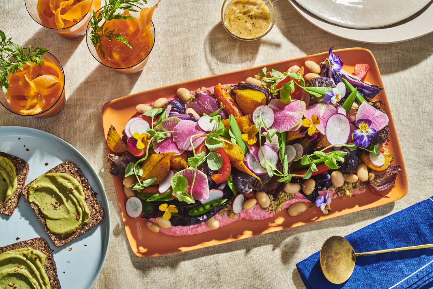 How to Make a Party-Sized Grain Bowl Best Vegetarian Dinner