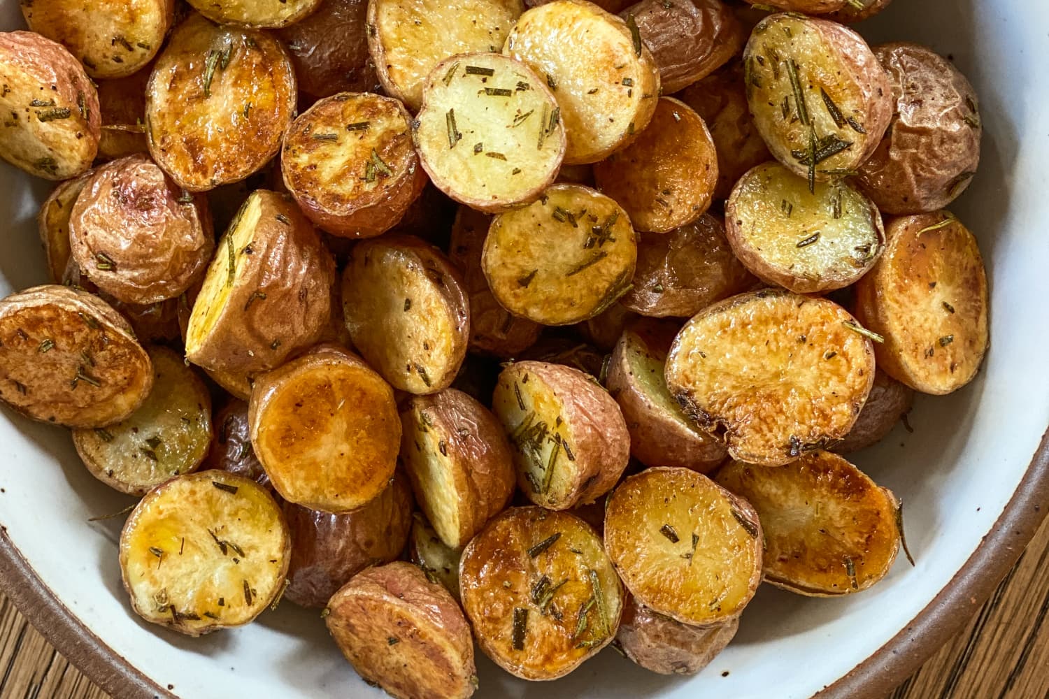 Oven Roasted Mini Potatoes and Onions - Peanut Blossom