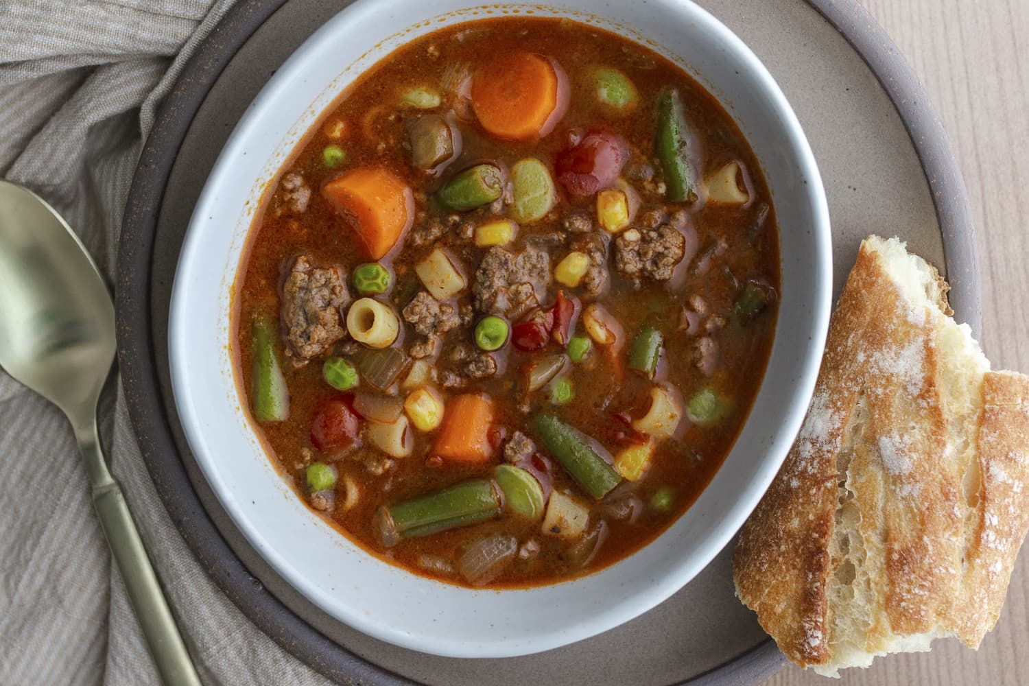 The Most Comforting Hamburger Soup