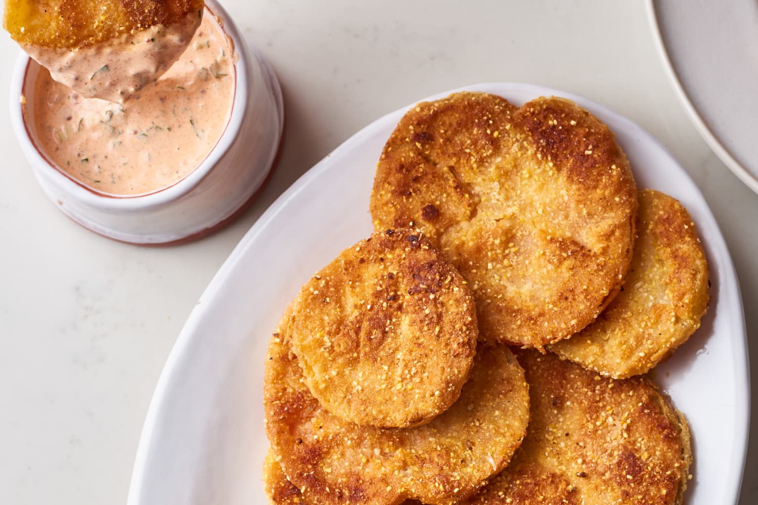 Fried Green Tomatoes with Remoulade Sauce