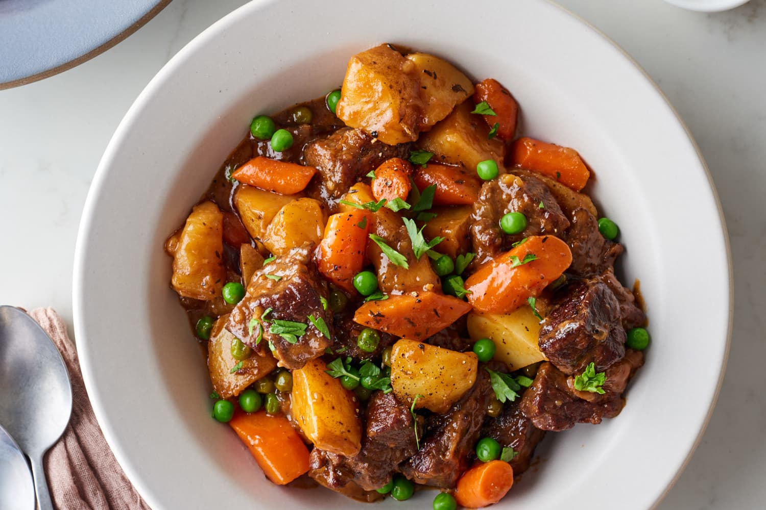 Instant Pot Beef Stew Kitchn The steam that is created helps meat, lentils and other things cook much faster than a stovetop, slow. how to make the absolute best instant pot beef stew
