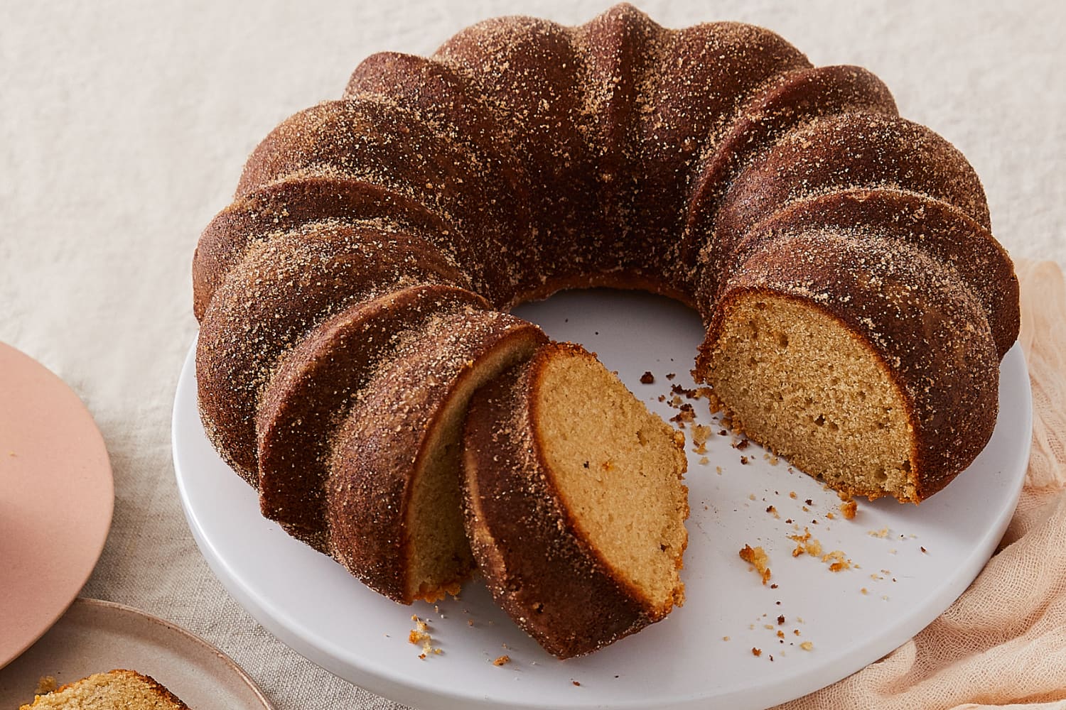 french cruller bundt cake - The Clever Carrot