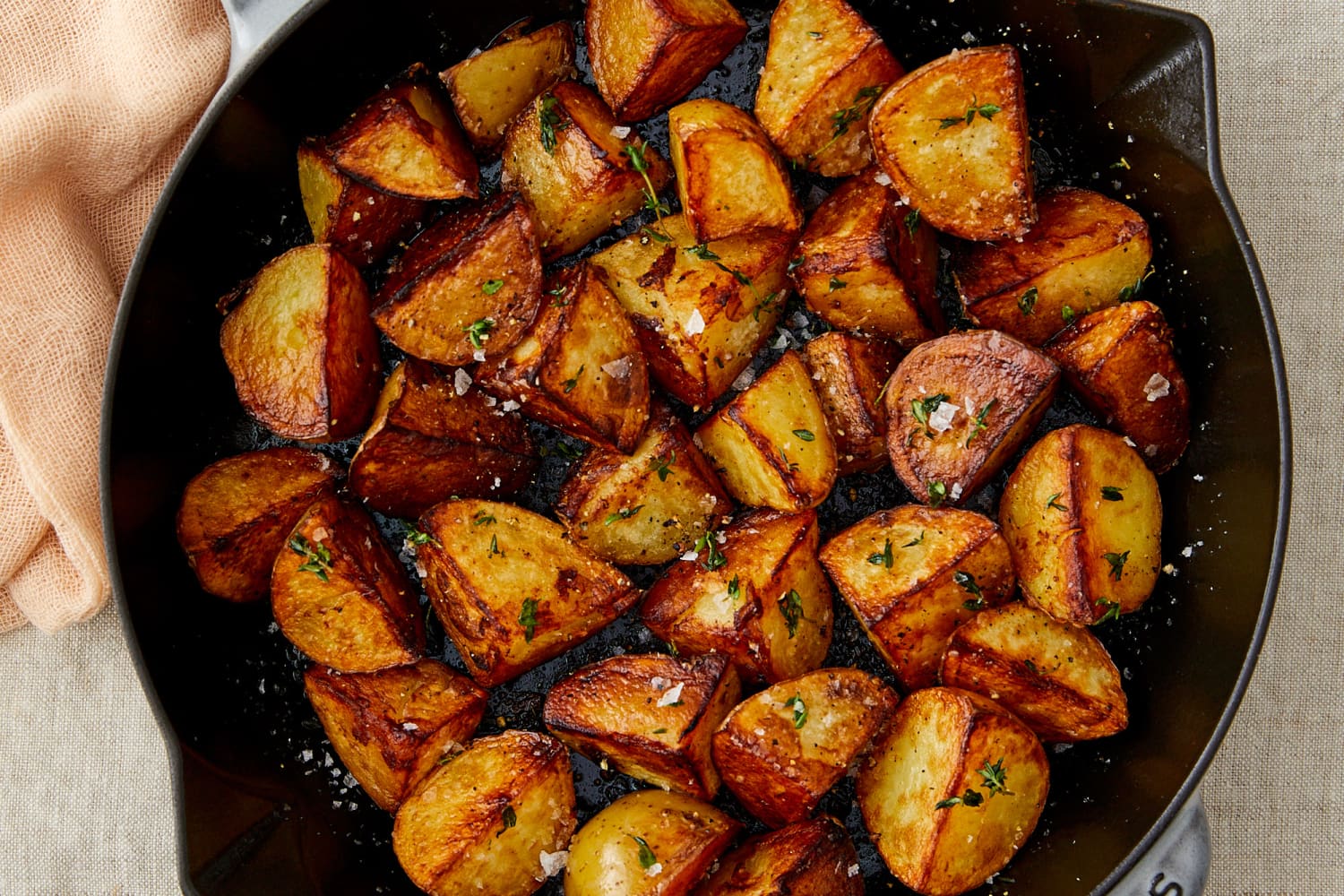 Pan Fried Potatoes {crispy & golden} - Lauren's Latest