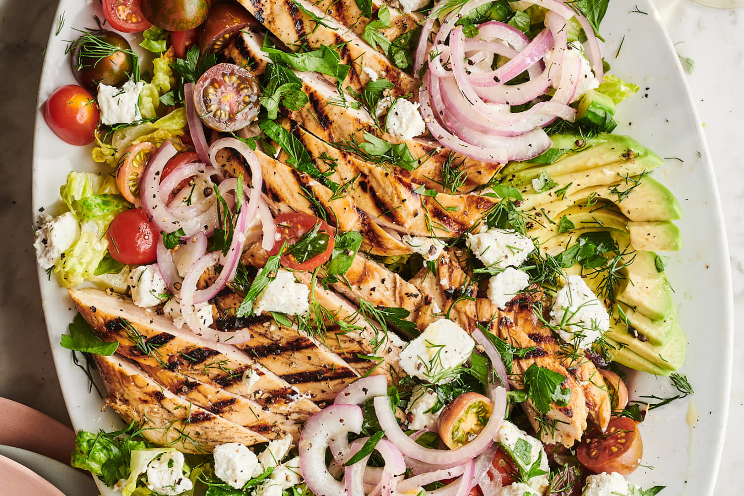The Perfect Grilled Chicken Summer Salad Recipe | Cubby