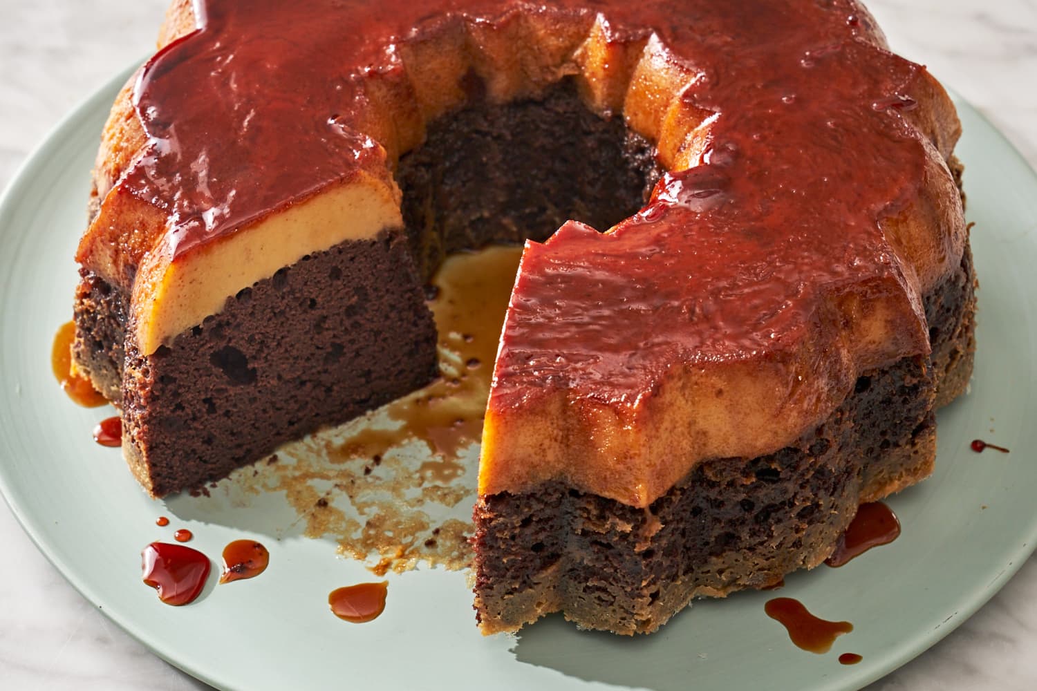 ChocoFlan (The Impossible Layered Cake)