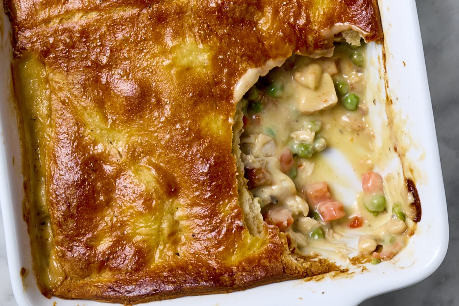 My “Dump Chicken Pot Pie” Is the Easiest Dinner You'll Ever Make (Only 4 Ingredients!)