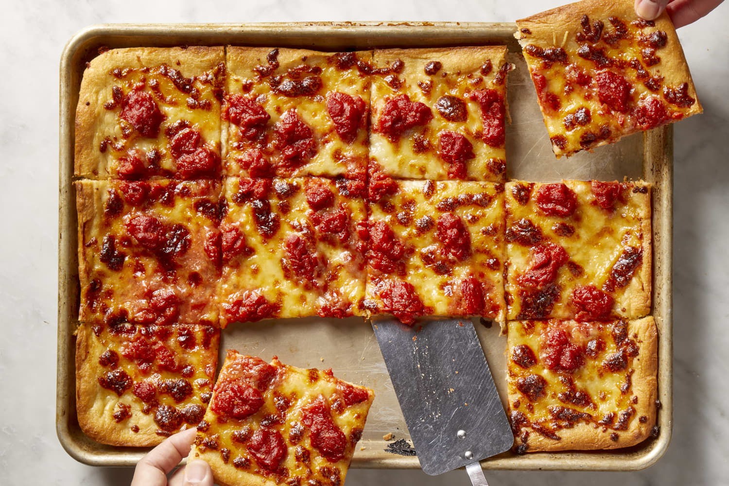 Sheet Pan Pizza Dough Recipe (for Easy Homemade Sicilian & Grandma Pizza)