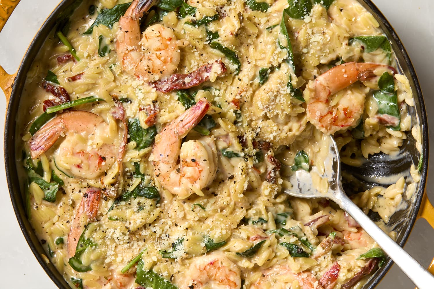 Creamy Tuscan Shrimp and Orzo (Just 8 Ingredients) | The Kitchn