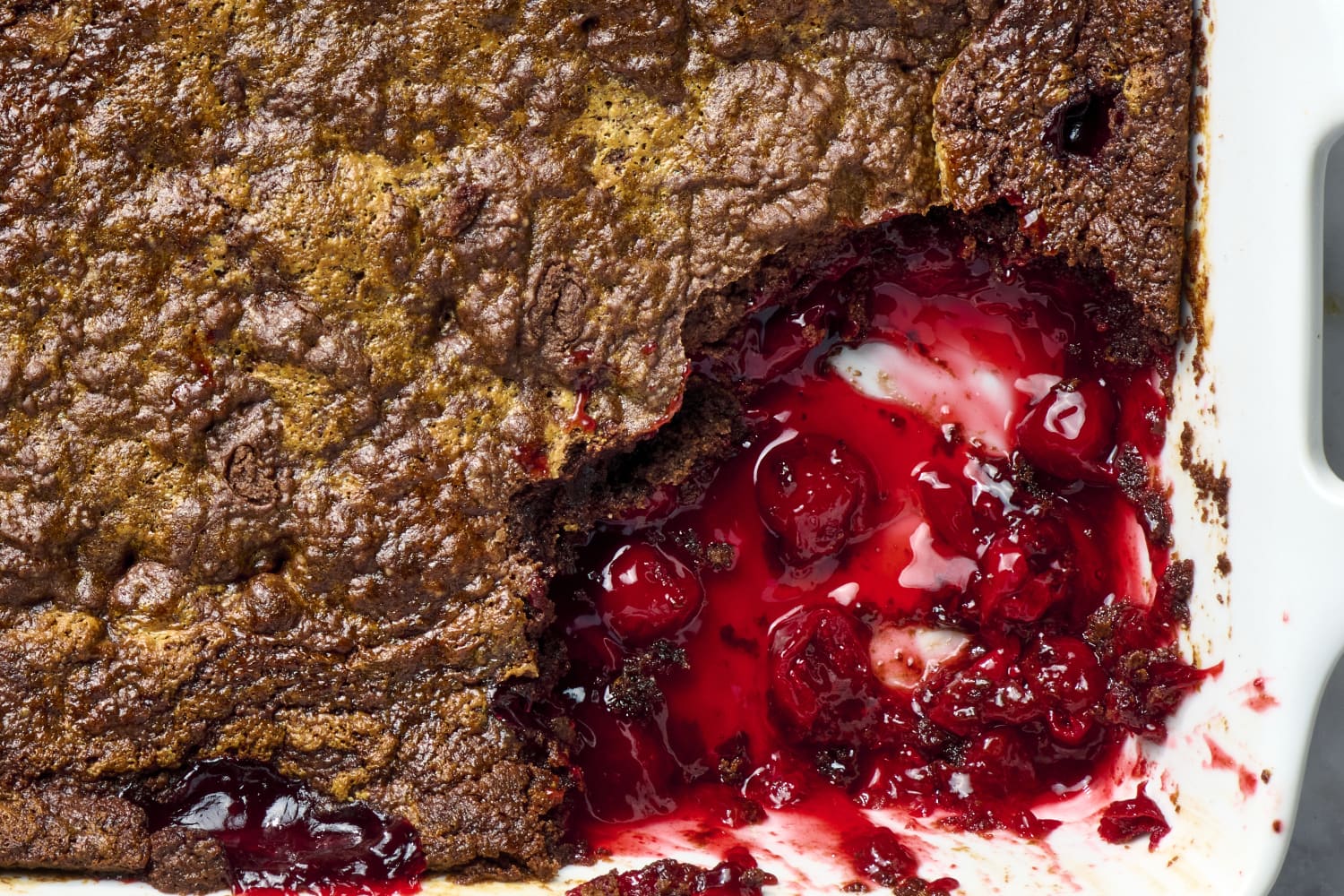 4-Ingredient Chocolate Cherry Dump Cake