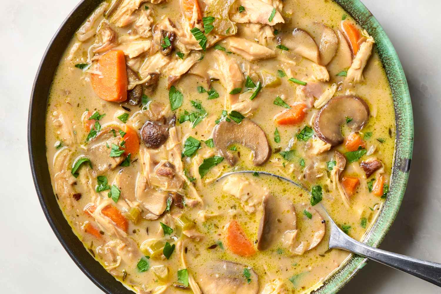 Creamy Chicken and Mushroom Soup Recipe The Kitchn