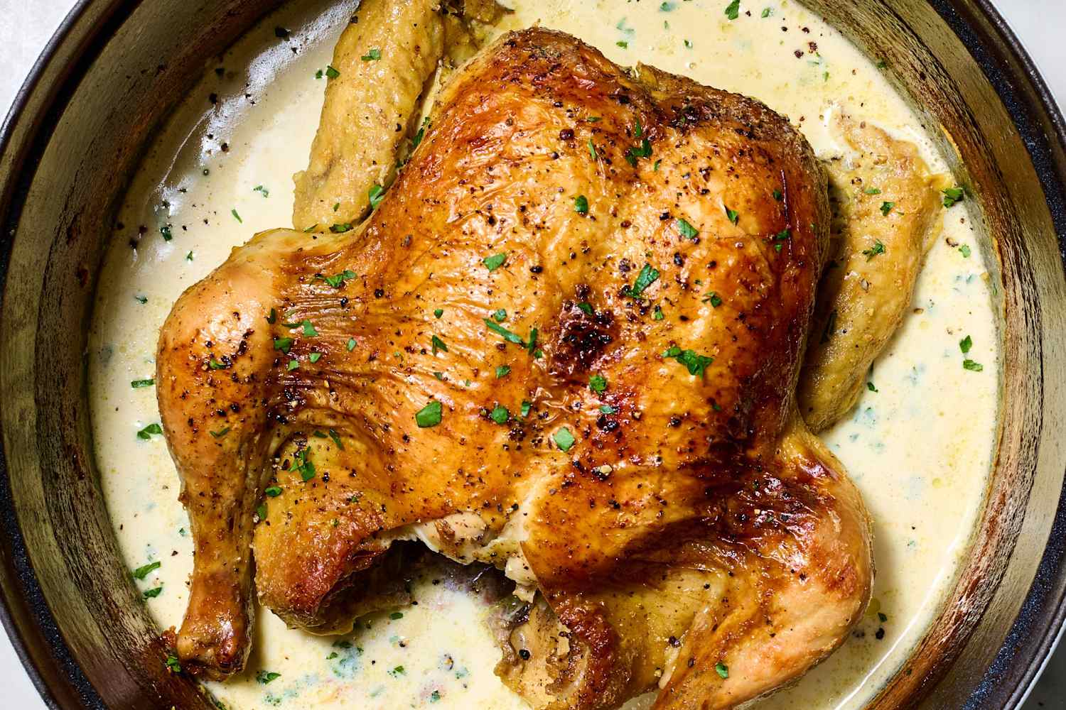 Whole Braised Chicken in Milk Recipe - The Kitchn