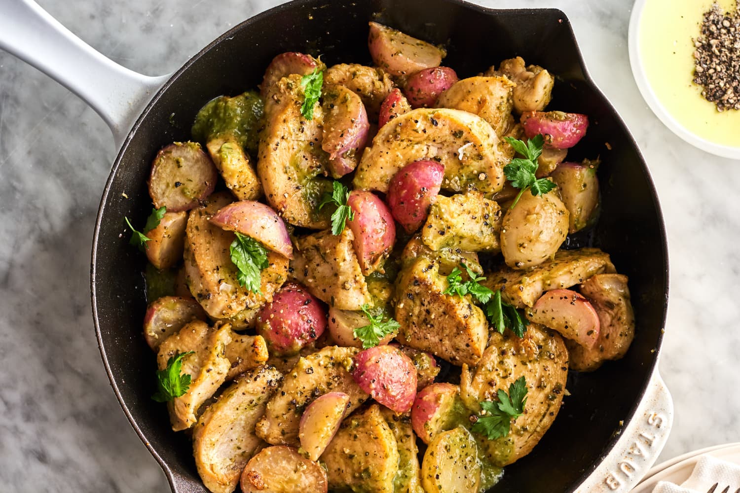 Green Goddess Skillet Chicken and Veggies