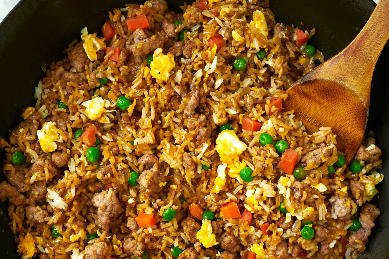 10-min Rainbow Fried Rice (easy one-pot rice cooker recipe