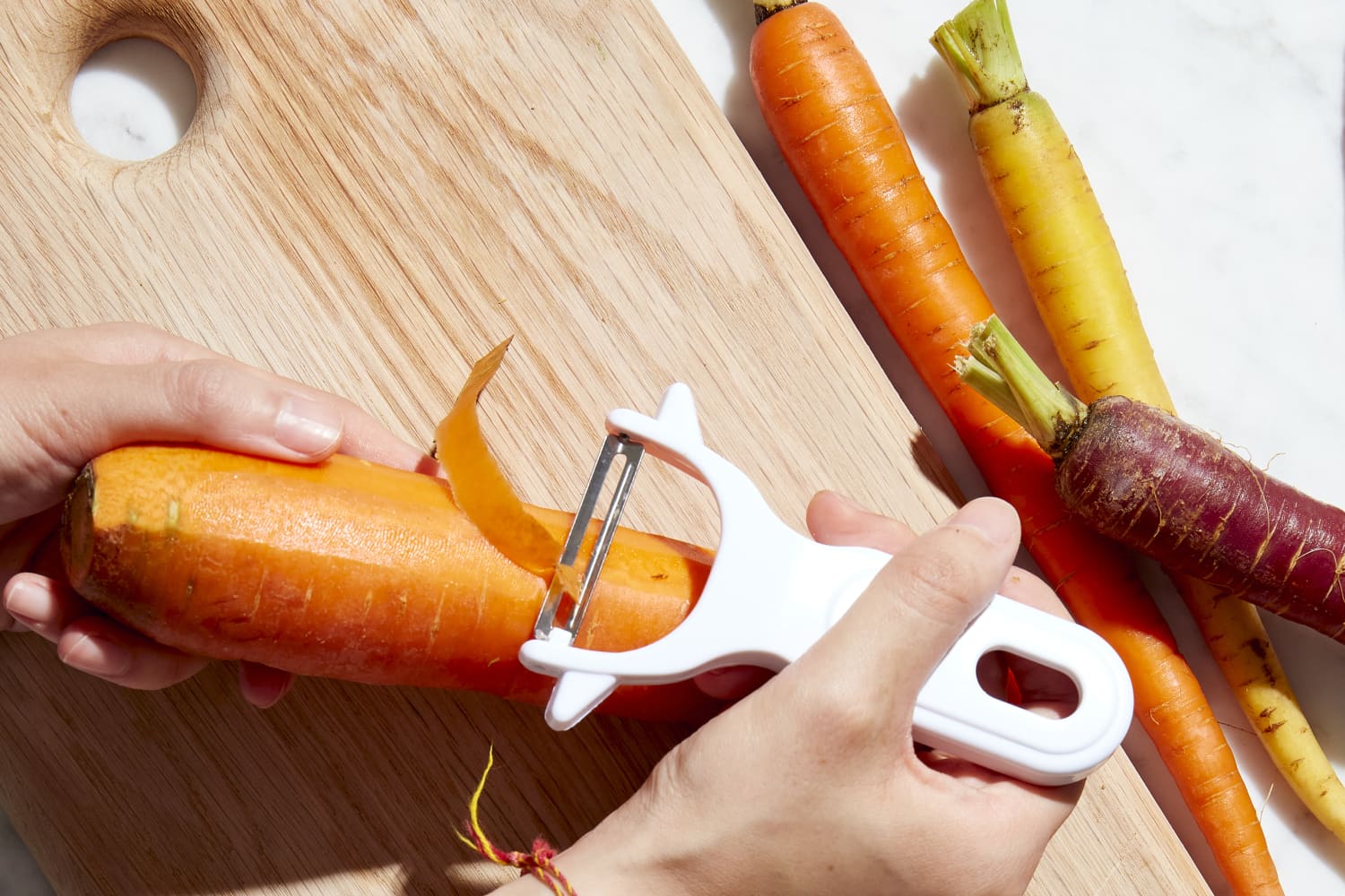 This Unique  Veggie Peeler Works Just Like a Pencil Sharpener