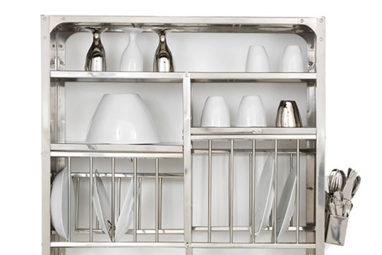 Dish Drying Rack in stainless steel wall mounted