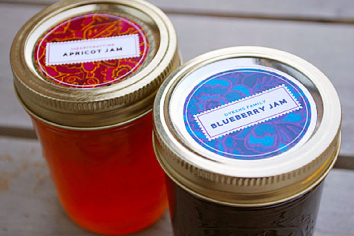 Mason jar label templates