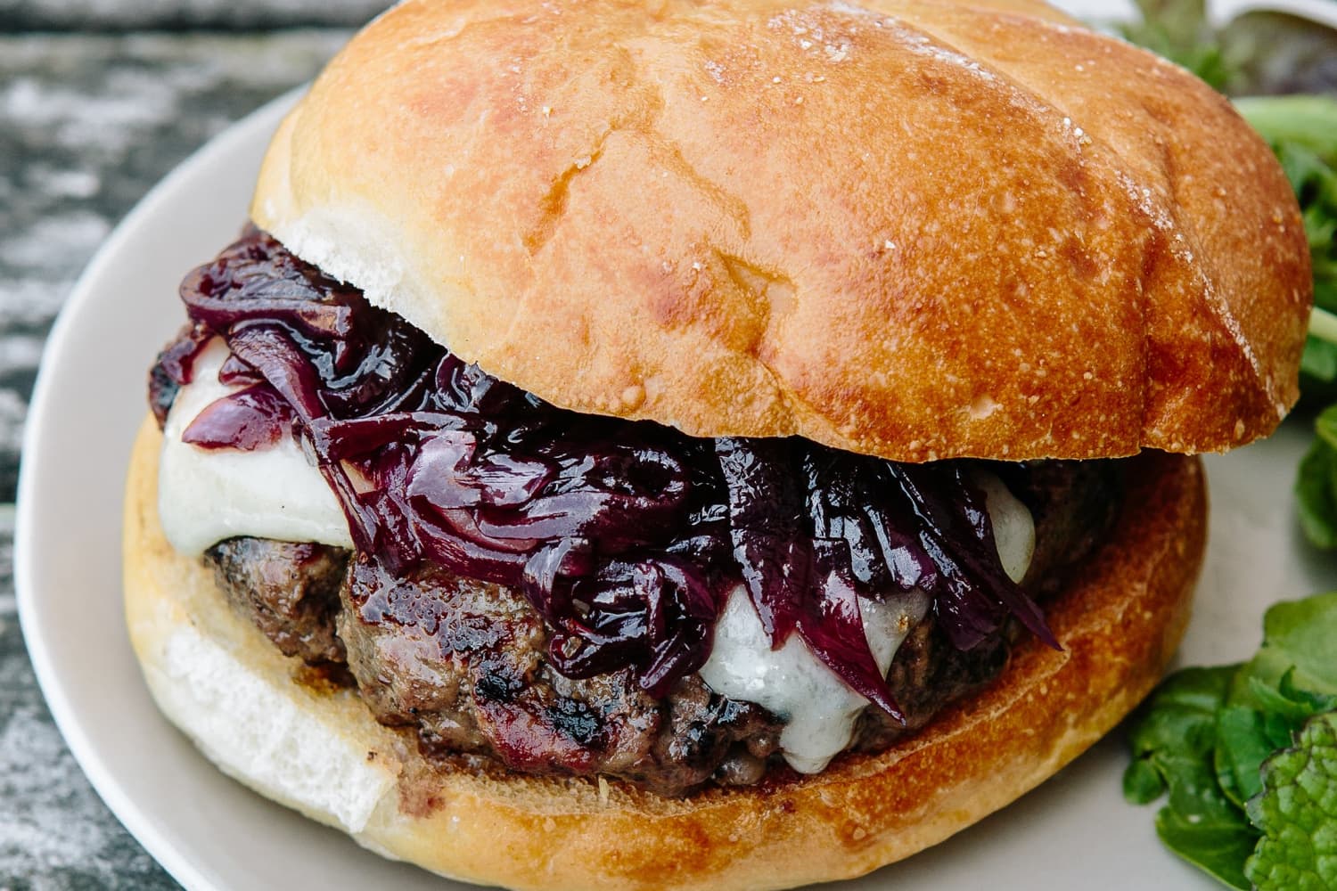 duurzame grondstof terug hek Recipe: Beef Burgers with Cabernet Onion Jam | Kitchn