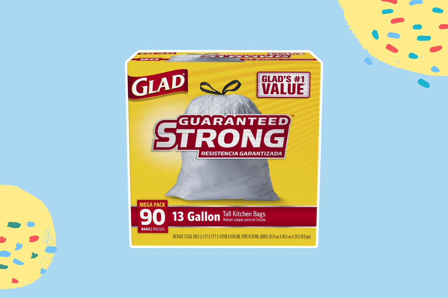 Glad Resealable Snack Bags 60 Pack
