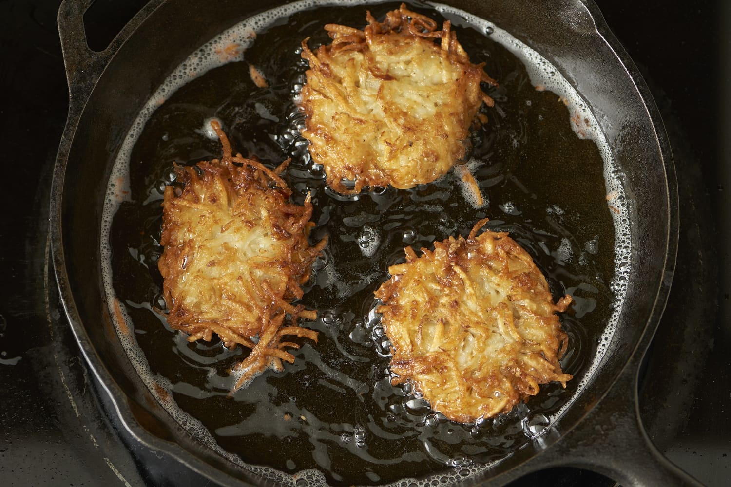 My wife deep fried some potato pancakes and I think it burned off all my  seasoning. Any insight on whether or not we should deep fry stuff in a  skillet? Any advice