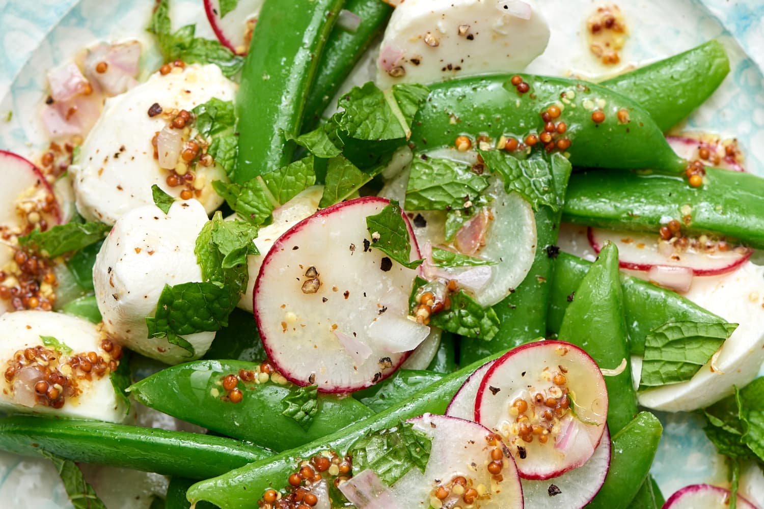 Sugar Snap Pea & Lentil Salad with Mint Vinaigrette –