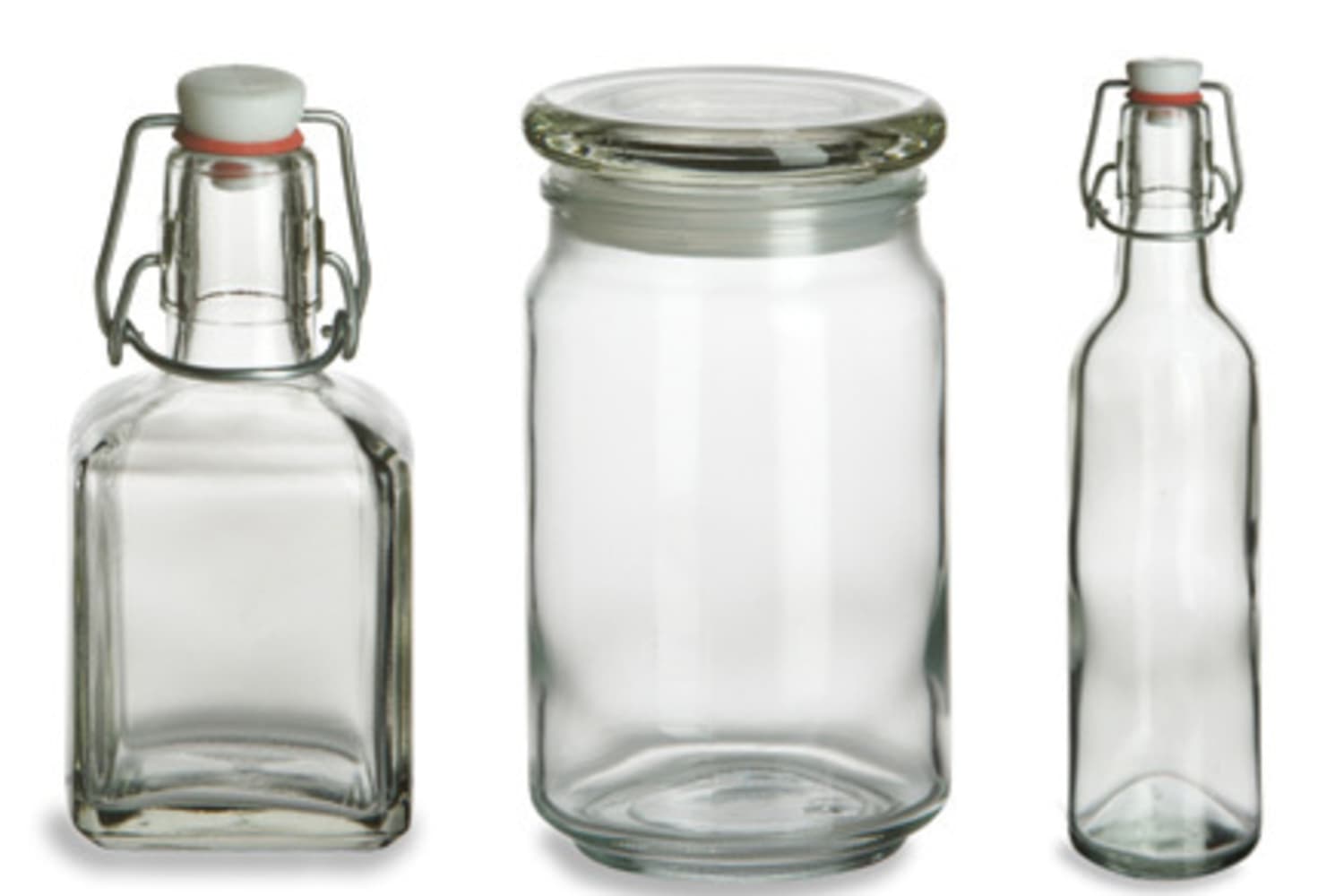 MEDITERRANEA HAND MADE Glass jar bottle food container liquids with cork