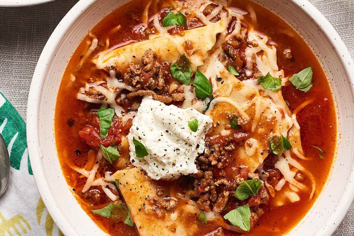"Lasagna Soup" Is 1000x Times Easier to Make Than the Classic Italian