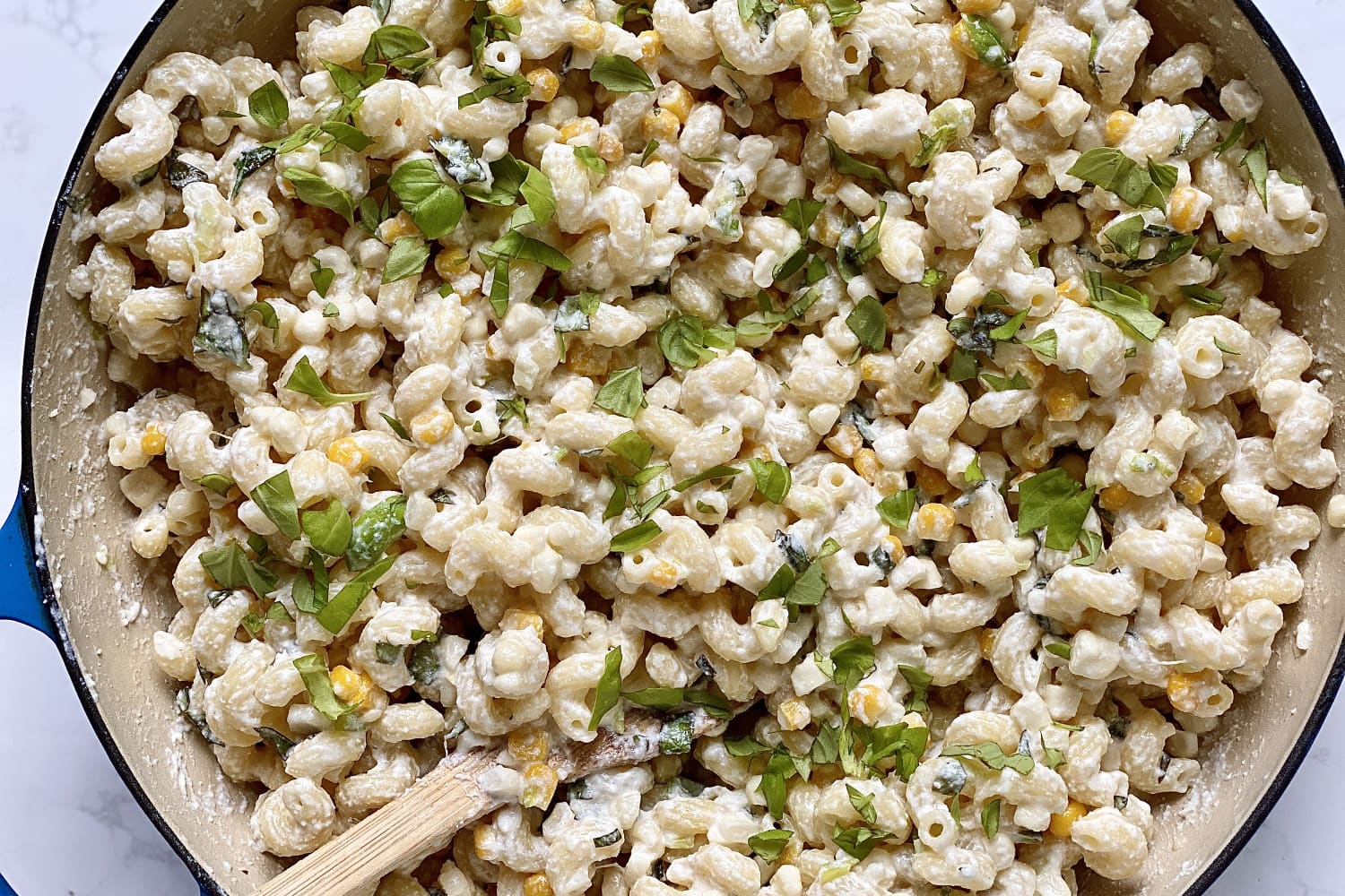 This One-Pot Corn Pasta Has an Extra-Creamy No-Cook Sauce