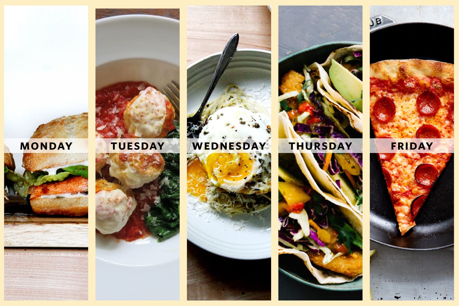 KidFriendly Meal Plan 5 Dinners from Joanna Goddard of Cup of Jo The Kitchn