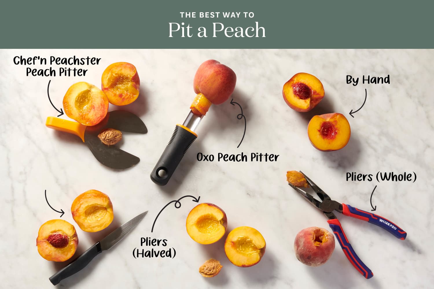 We Tested 6 Methods for Pitting a Peach, and the Best One Was a Pleasant Surprise
