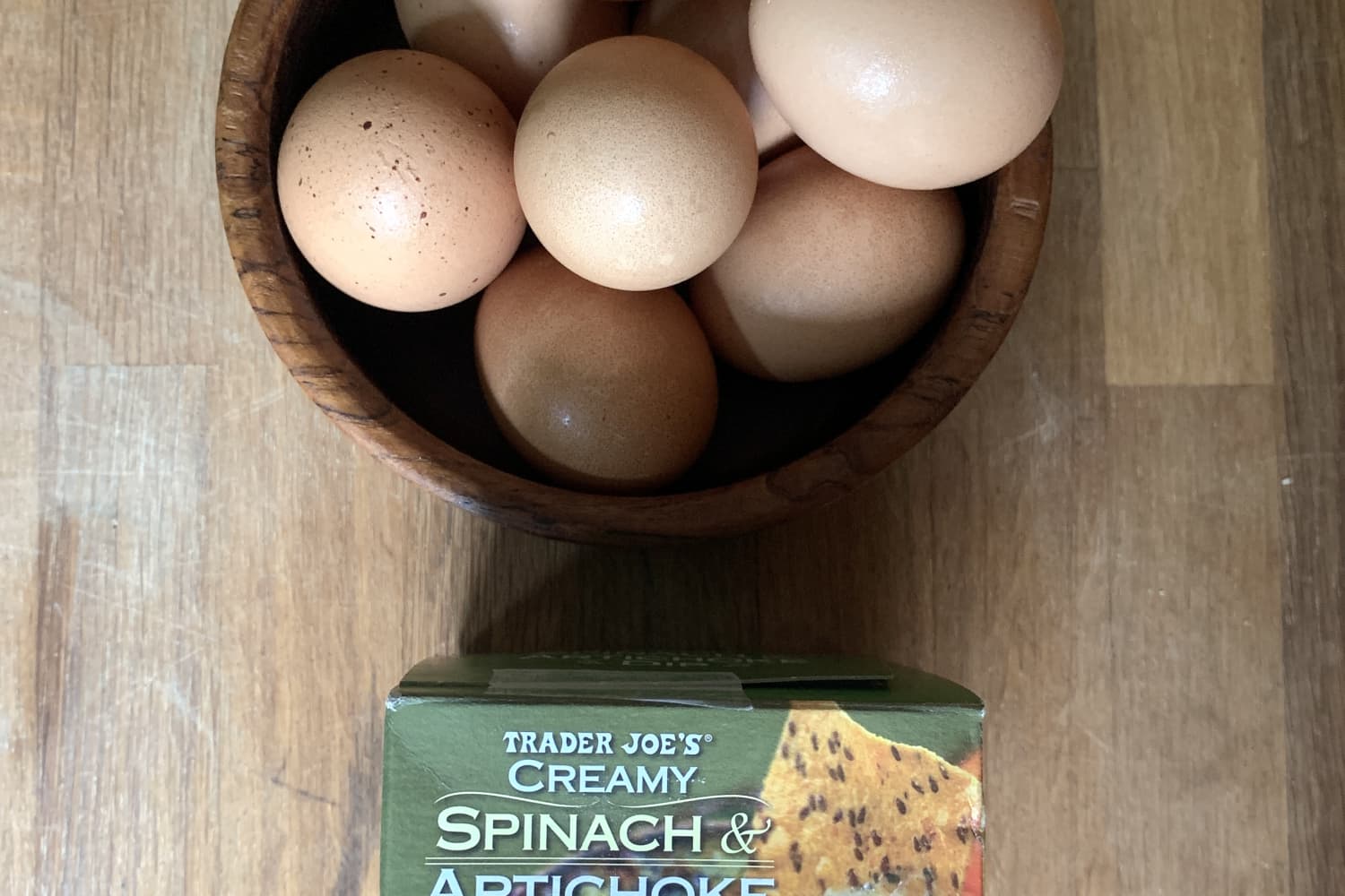 I Tried Trader Joe's TwoIngredient Spinach Artichoke Egg Bake The Kitchn