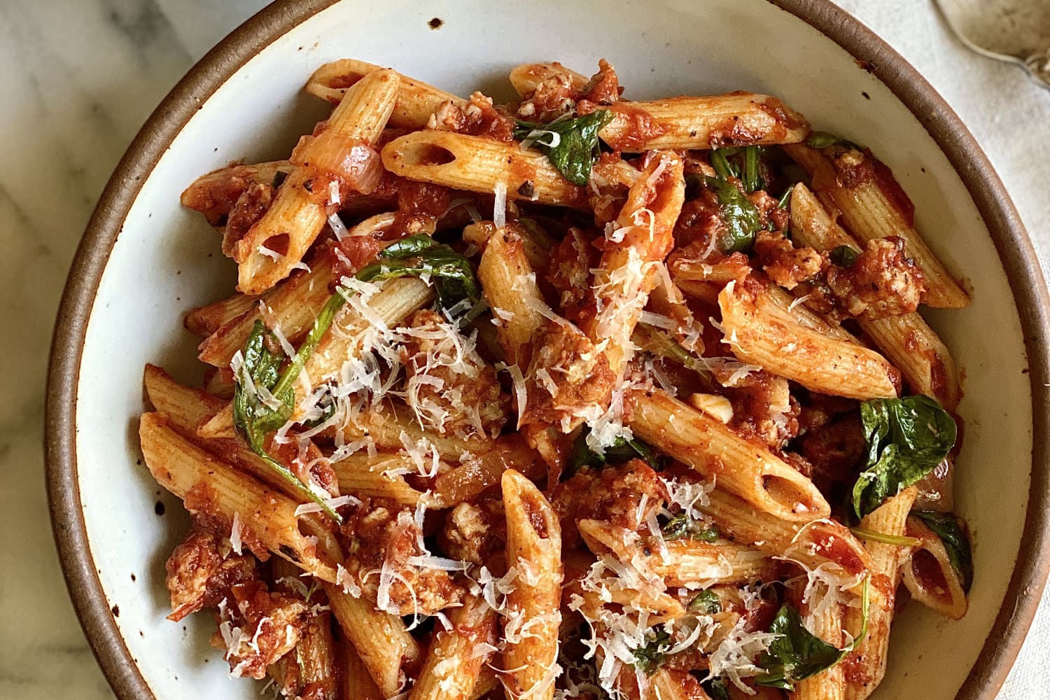 Italian sausage store pasta sauce