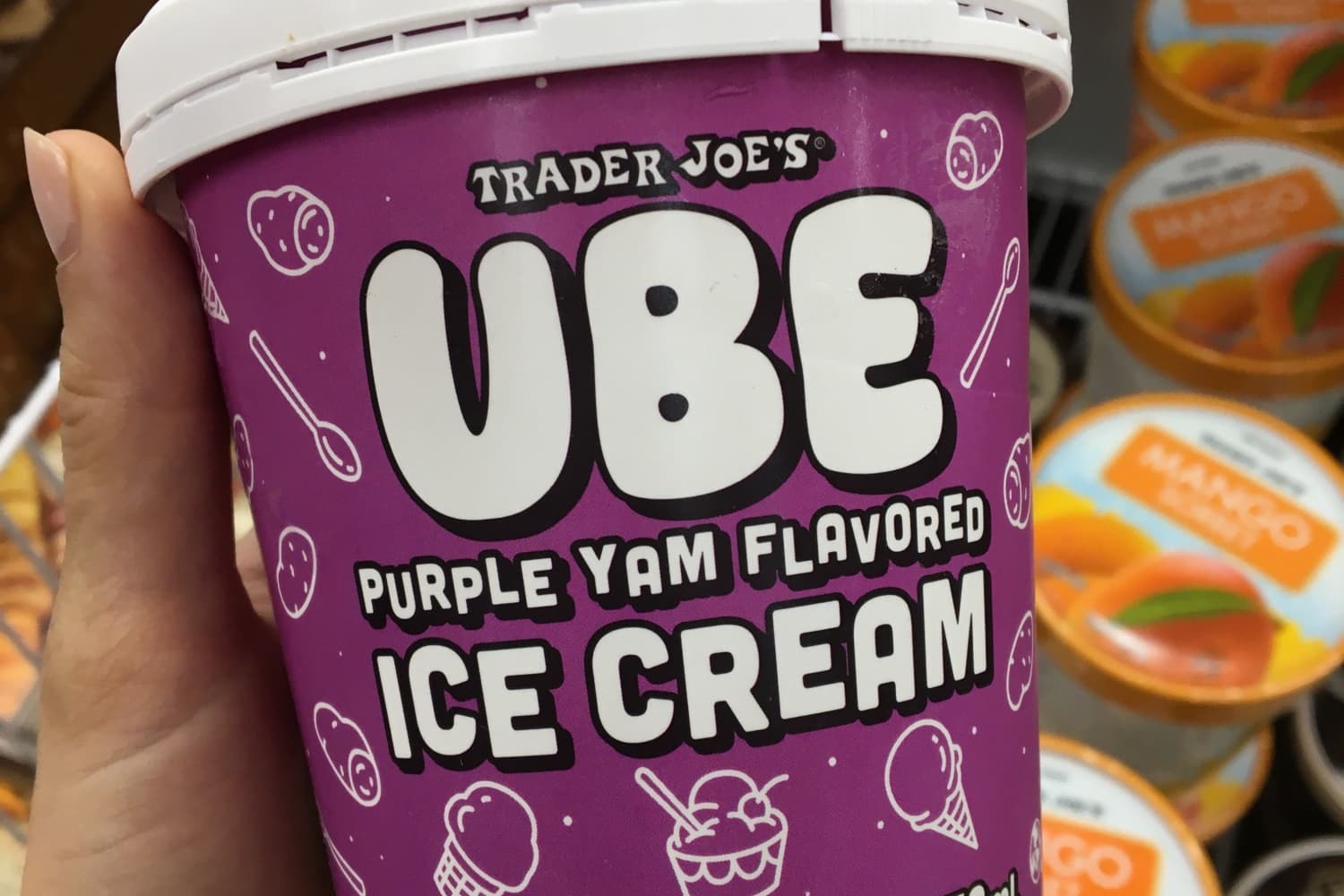 Trader joe's ube ice clearance cream