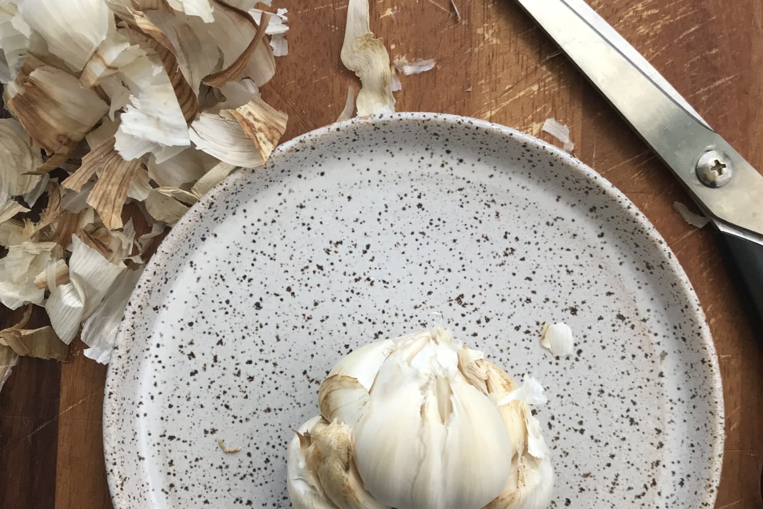 Here's How to Peel Garlic with a Microwave | The Kitchn