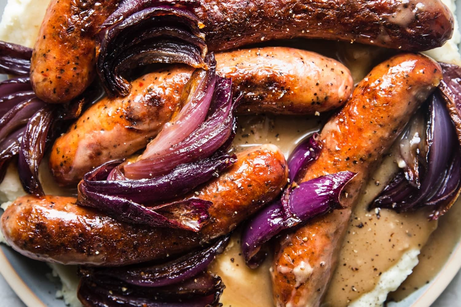 Bangers and Mash with Caramelized Onions The Modern Proper The Kitchn