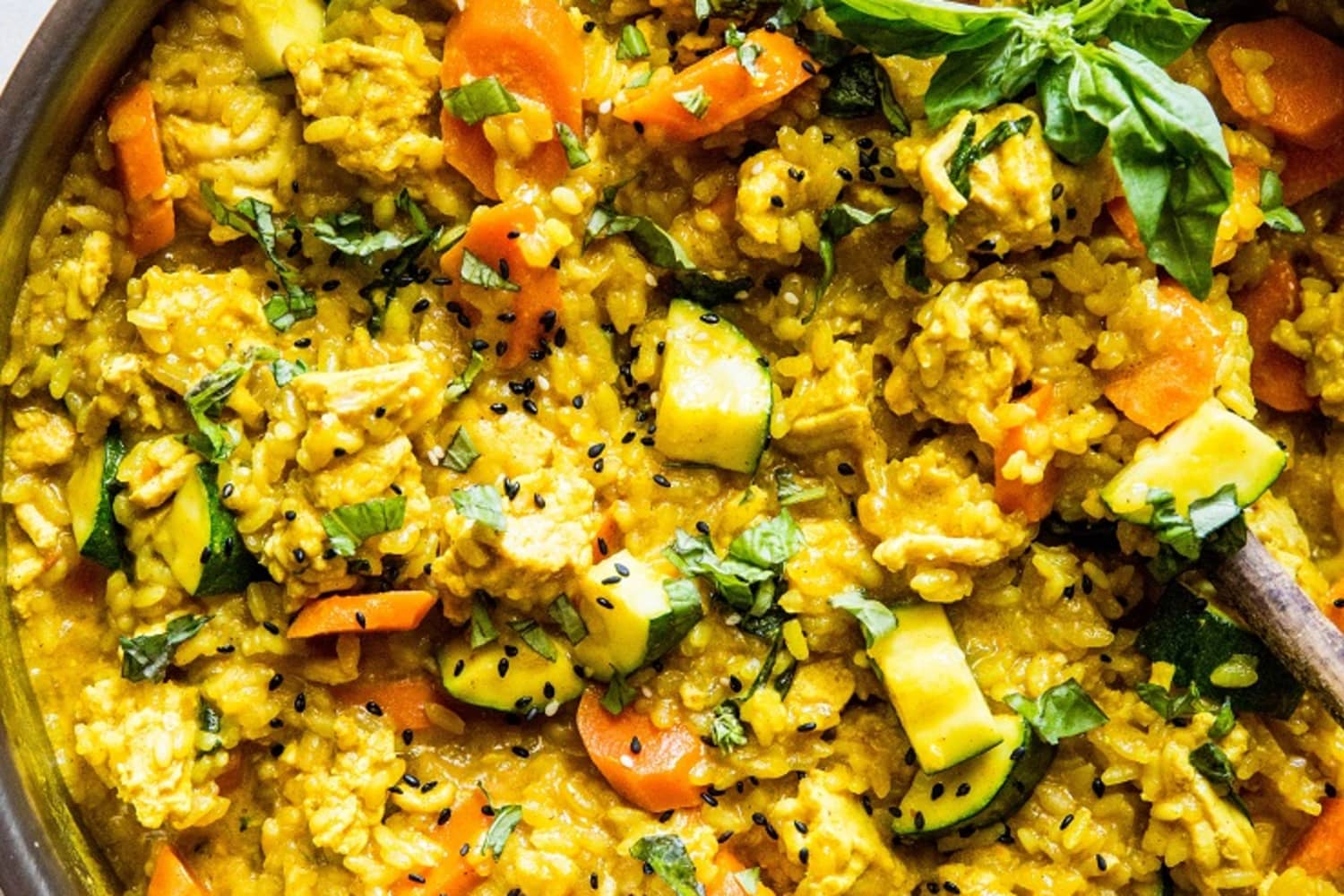 One Skillet Ground Turkey Thai Curry with Rice The Roasted Root The