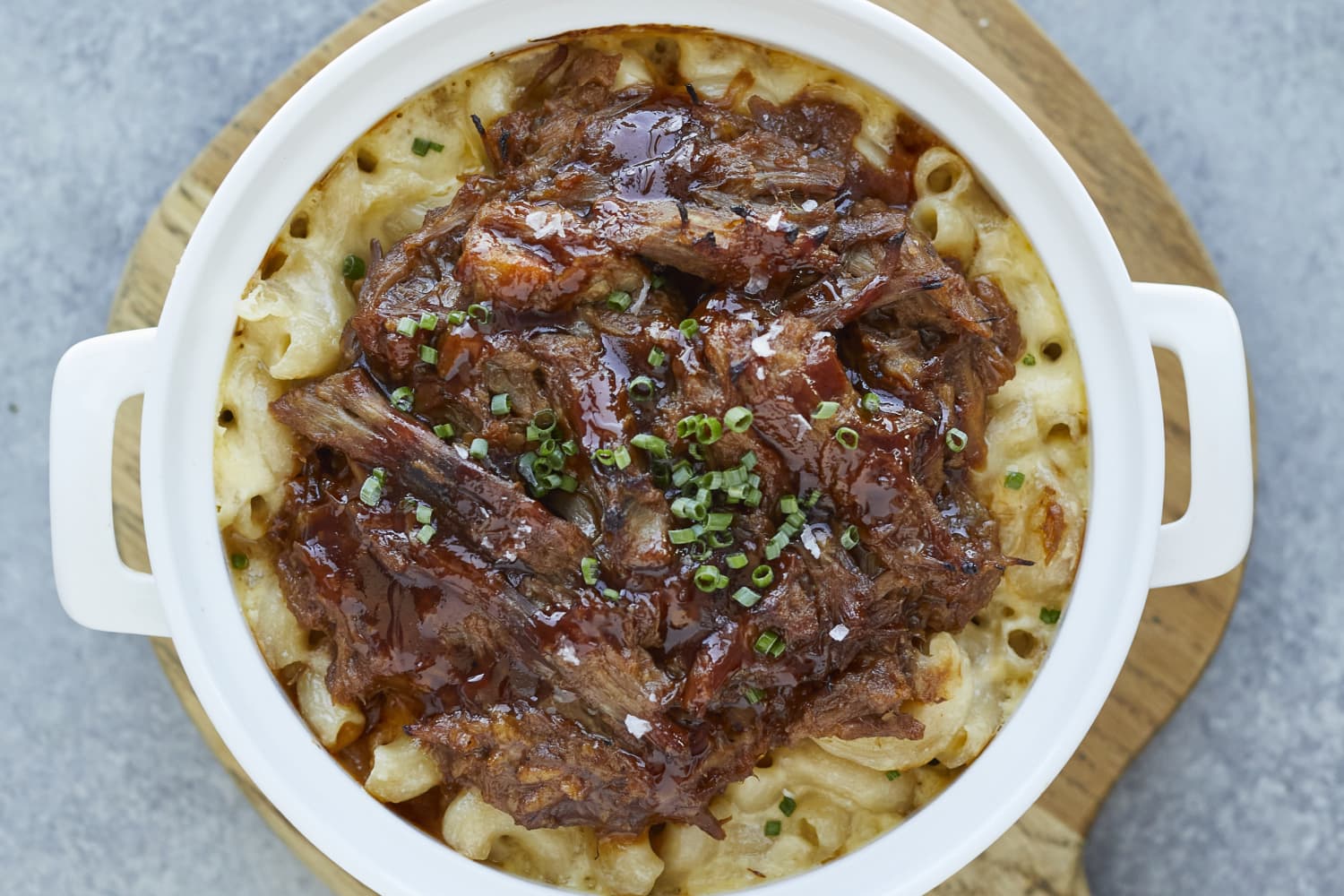 Barbecue Pork Mac 'n' Cheese Bake Recipe | The Kitchn