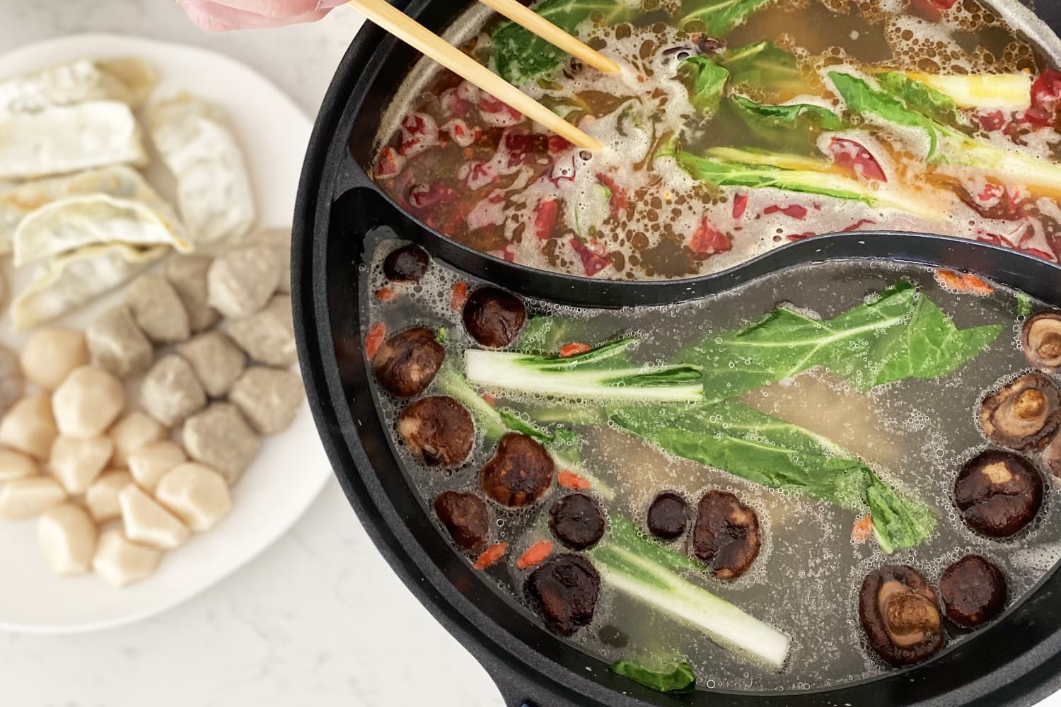 TwoSided Divided Hot Pot Amazon Review The Kitchn