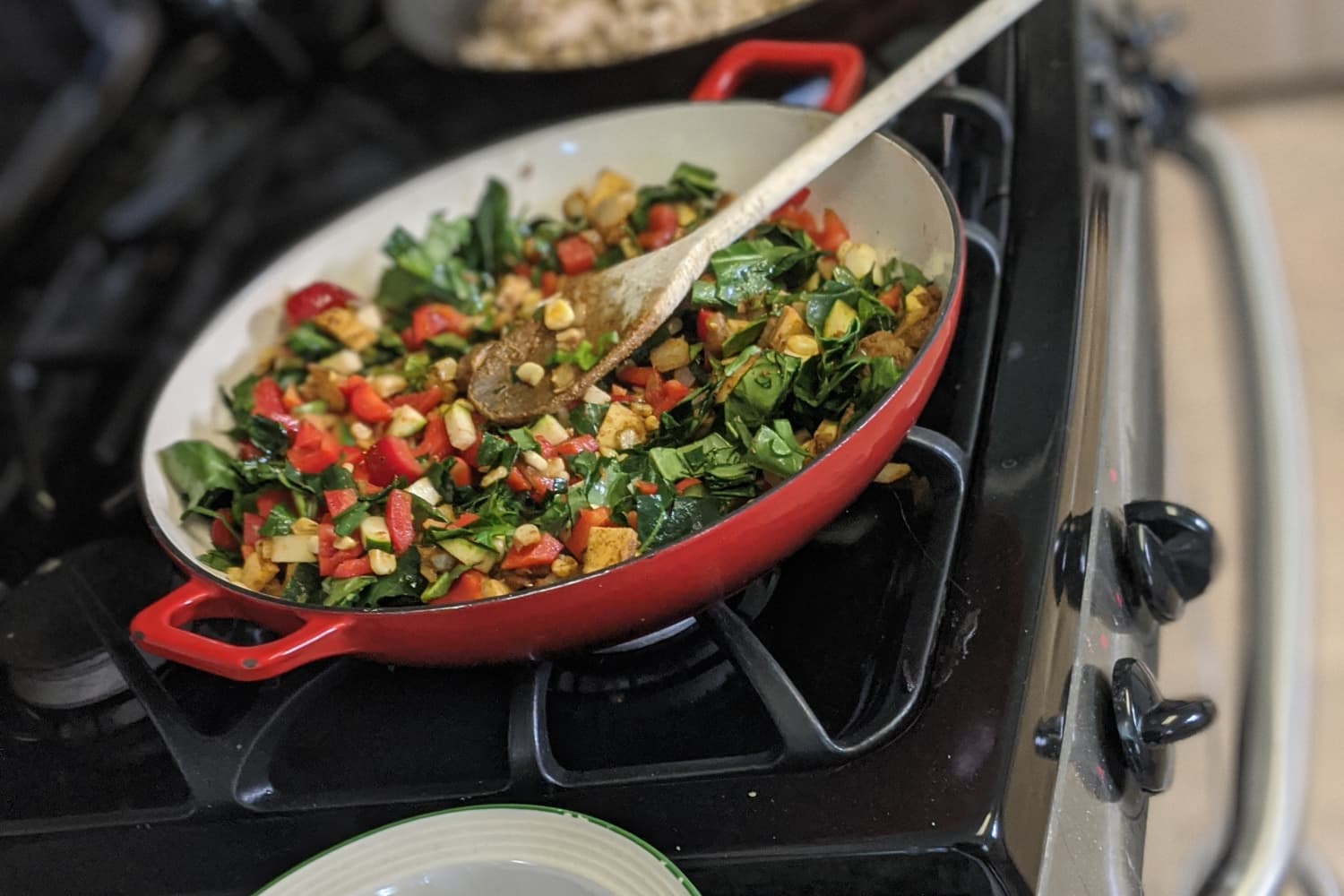 Amazon Basics Enameled Cast Iron Covered Casserole Skillet 2022 The