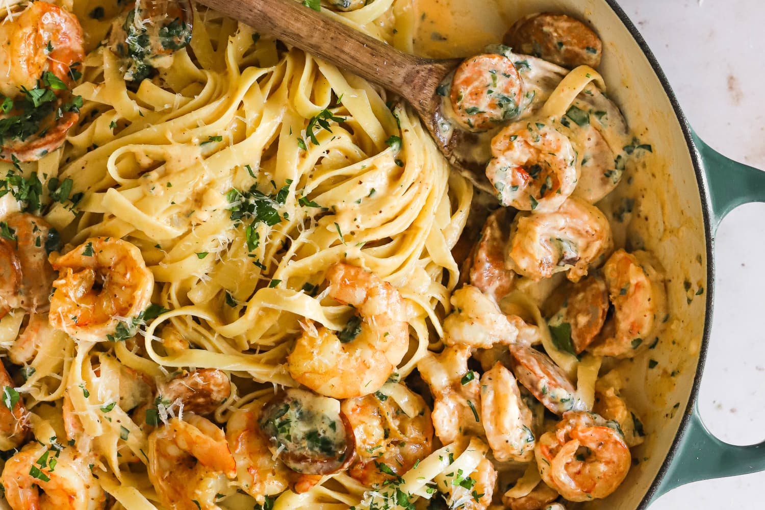 Cajun Shrimp Pasta Recipe Smoky Creamy The Kitchn