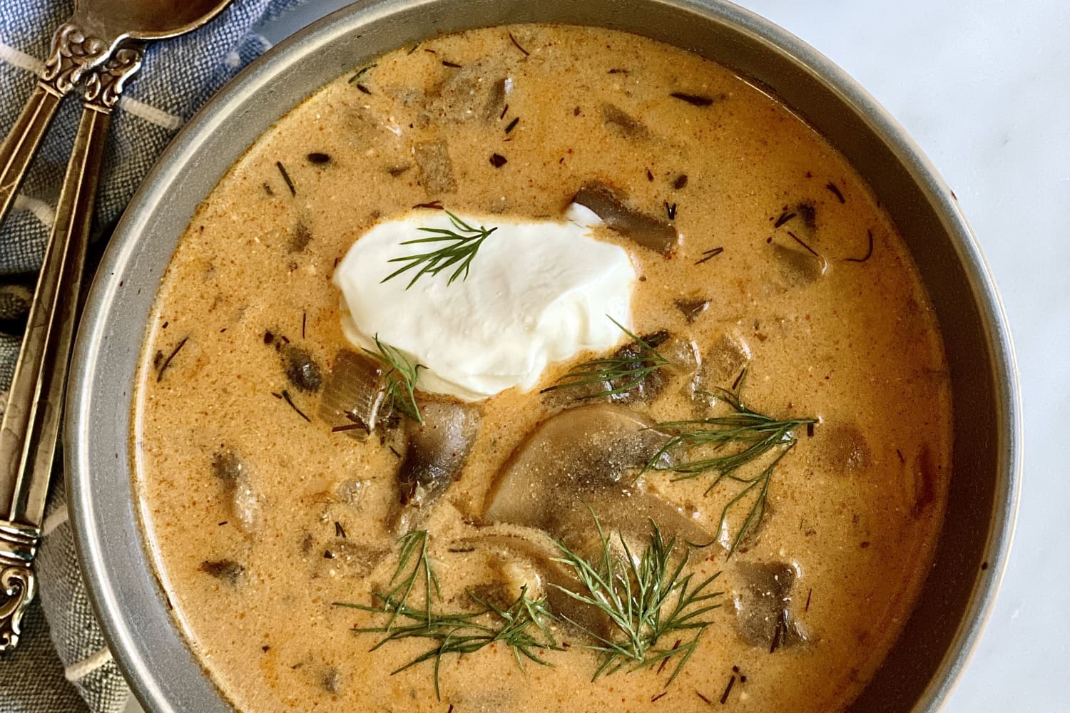 Creamy Hungarian Mushroom Soup