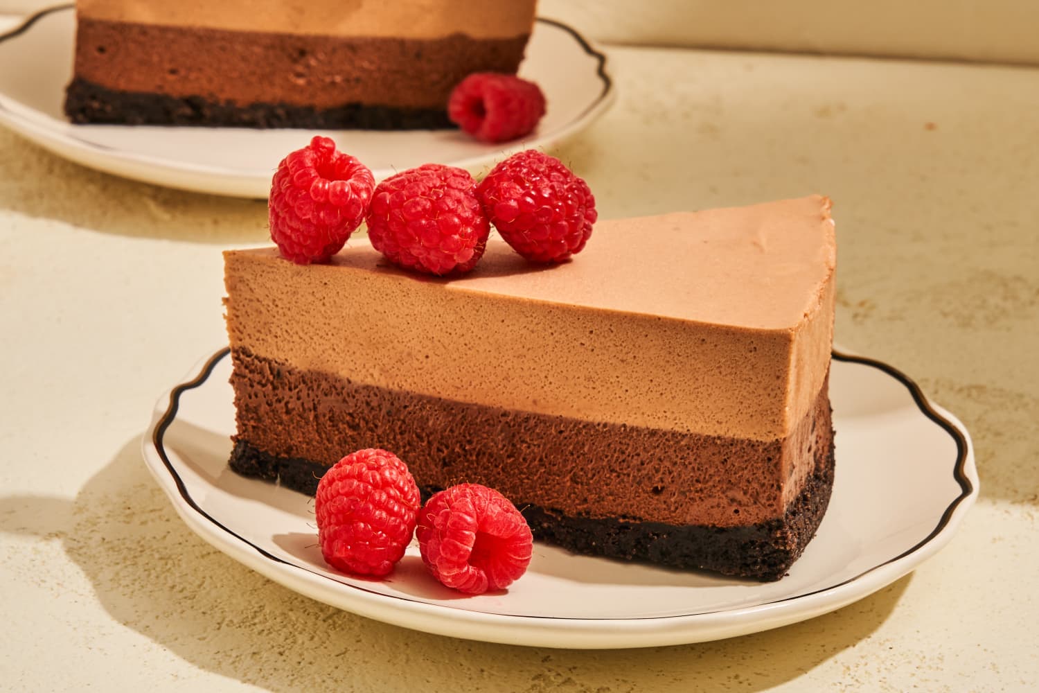 Triple Chocolate Mousse Cake Recipe (No Eggs) The Kitchn