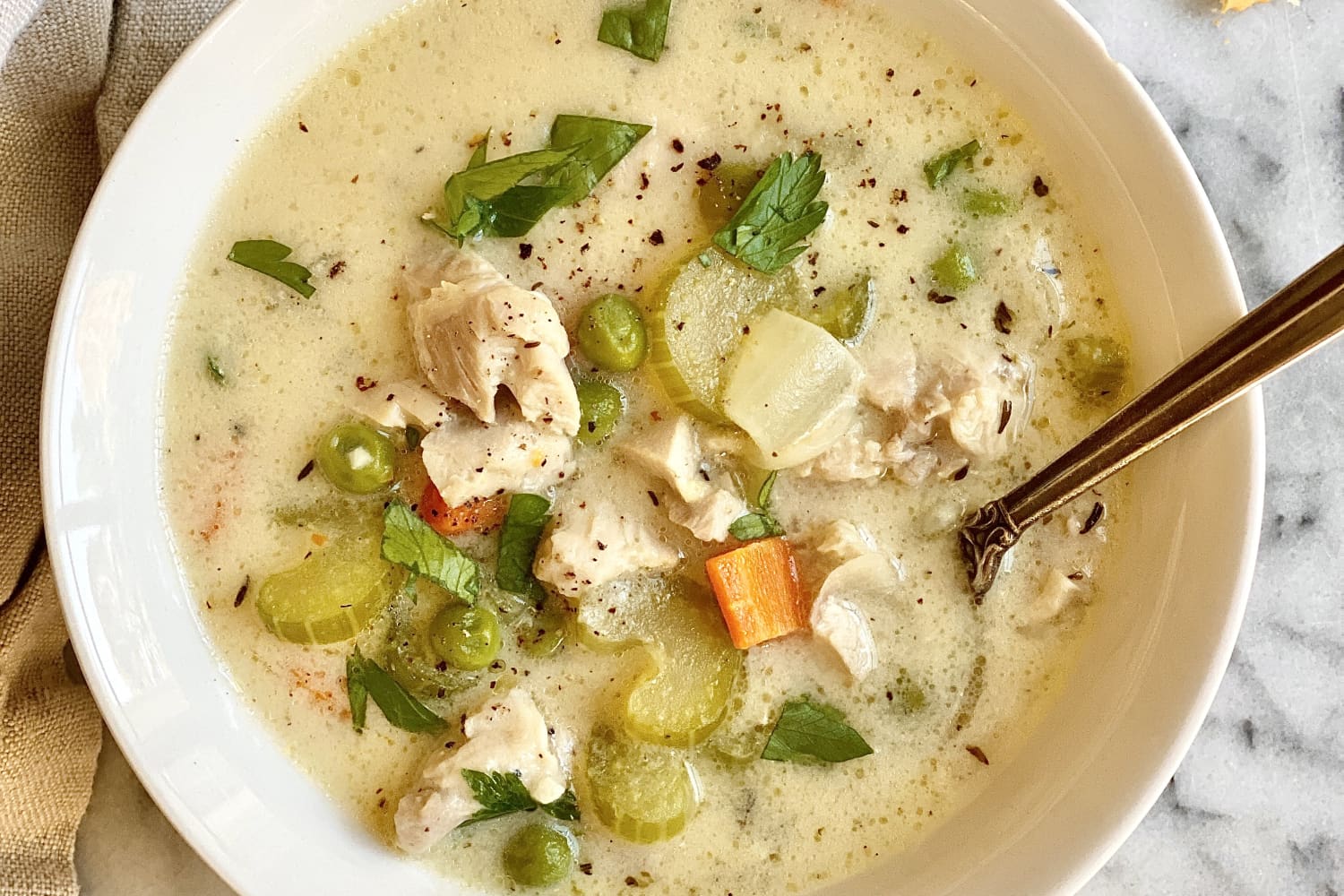 Creamy chicken clearance vegetable soup