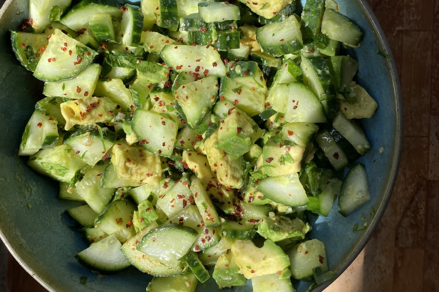 This Cucumber Avocado Salad Is So Deliciously Refreshing, You’ll Want to Make It Every Day