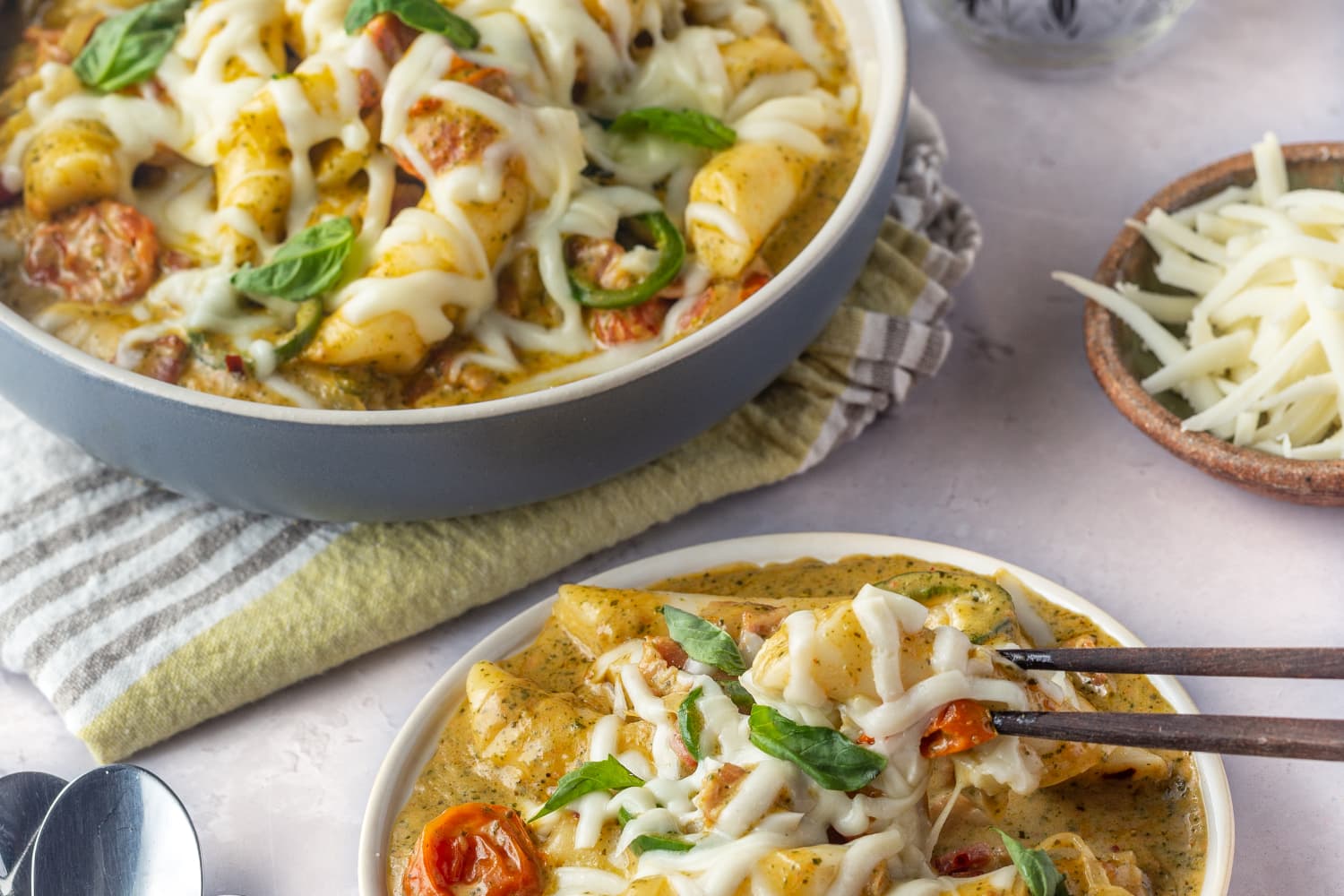 Pesto Cream Tteokbokki Recipe The Kitchn