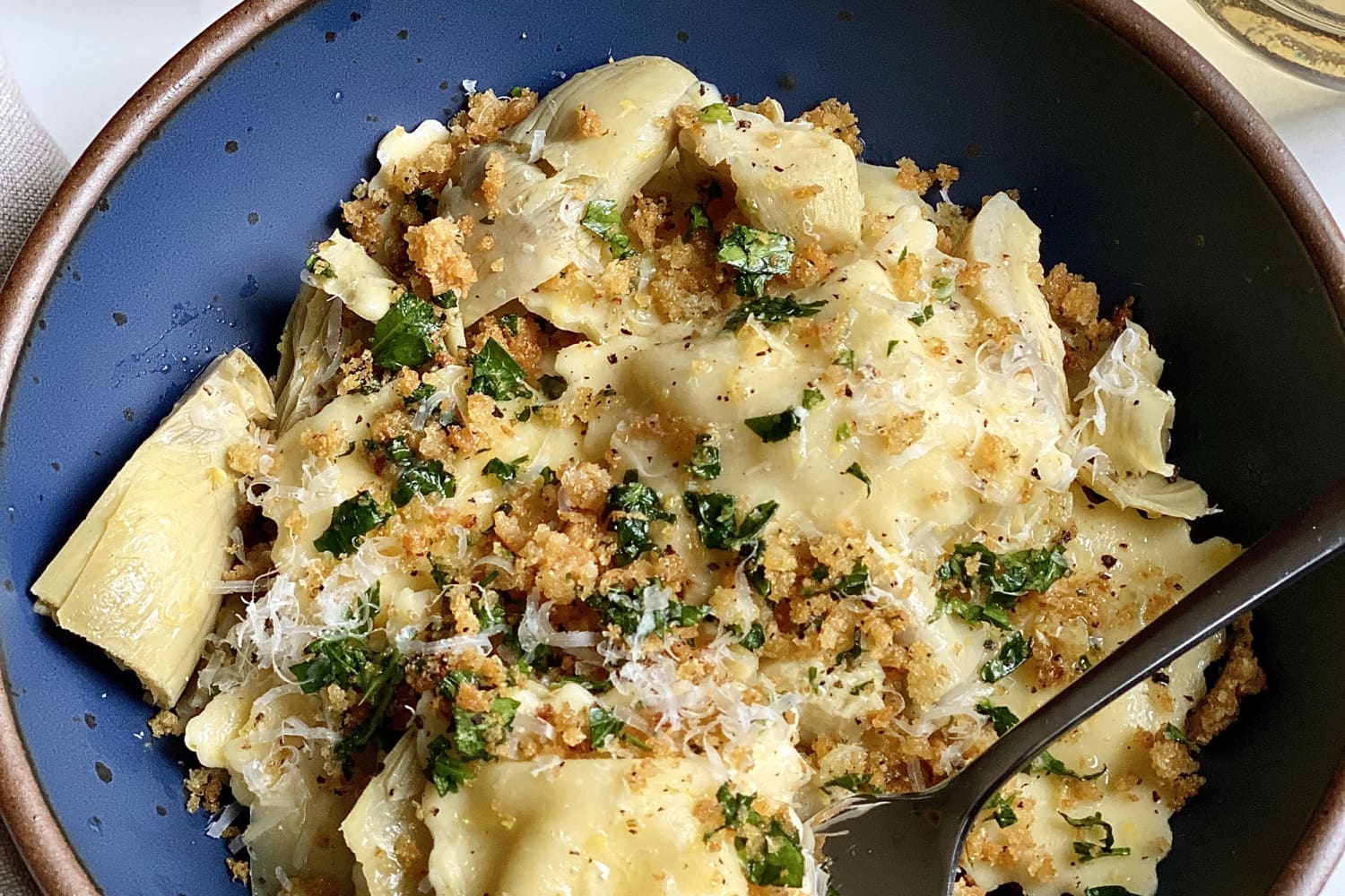 Ravioli with Artichokes and Garlic Breadcrumbs Recipe The Kitchn
