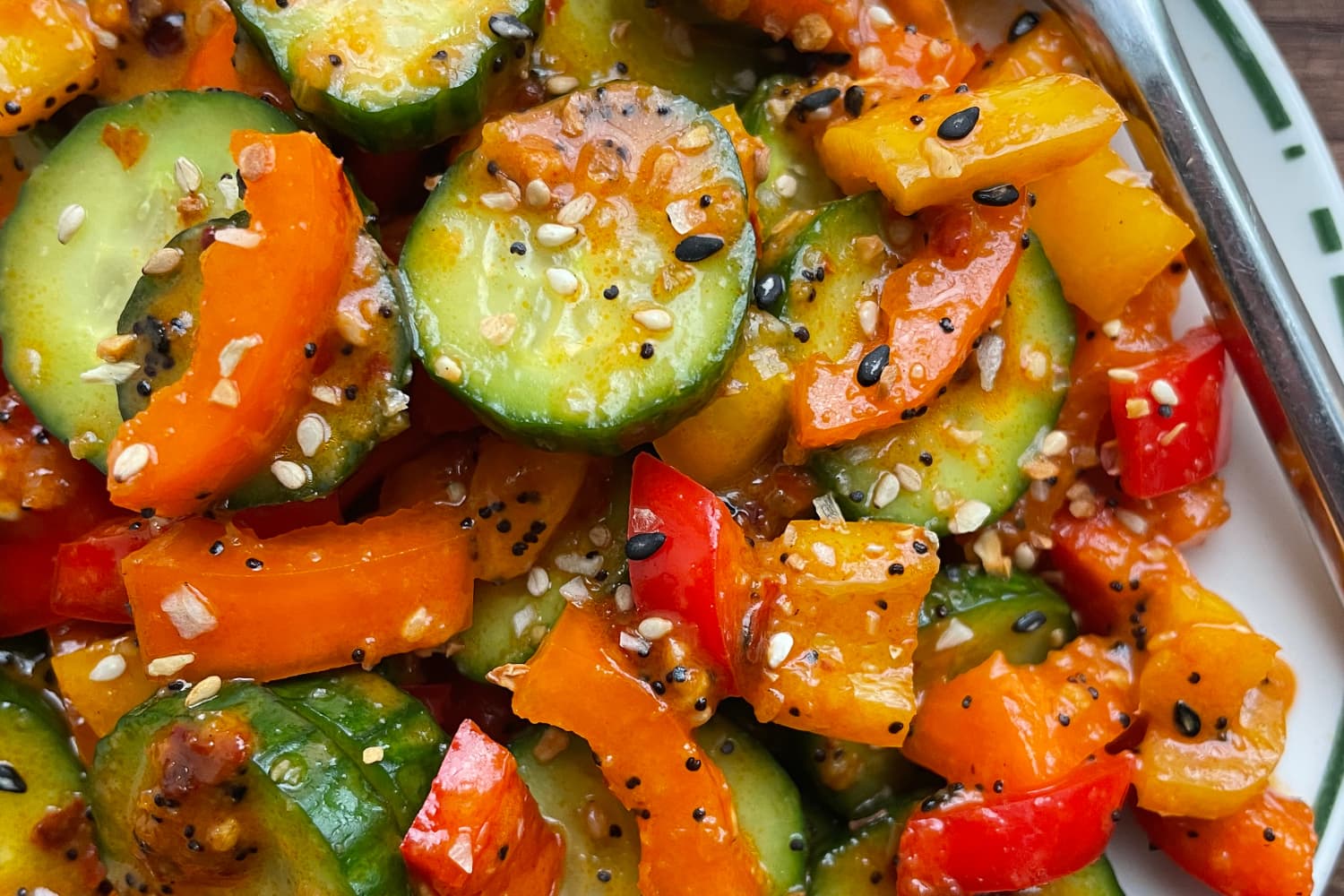 This Sweet Pepper and Cucumber Salad Is the Answer to Your Midday