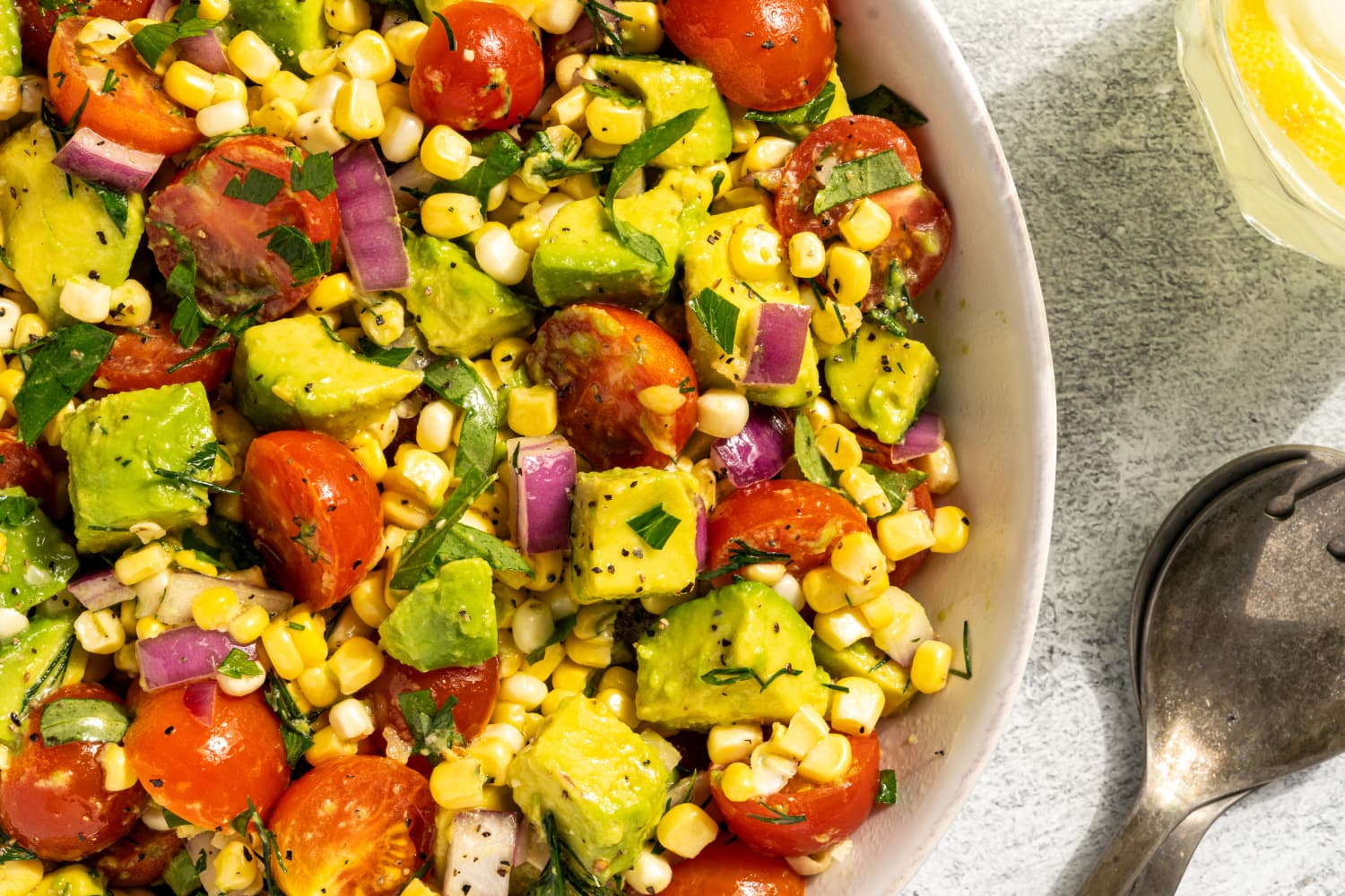 Avocado Corn Salad Recipe (with Raw Corn) The Kitchn