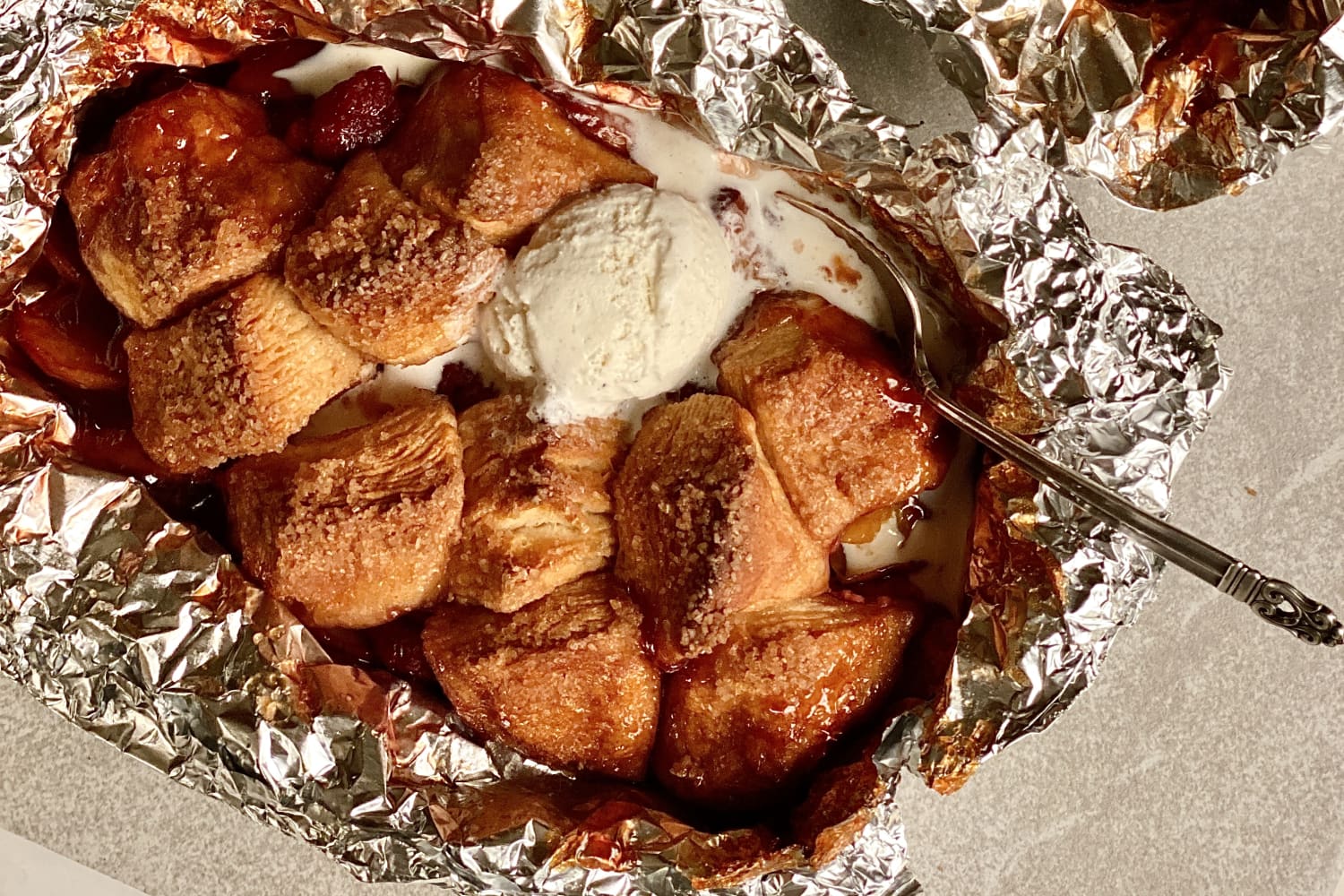 Foil-Pack Peach Cobbler Is the Super-Easy Summer Dessert We’re Making on Repeat
